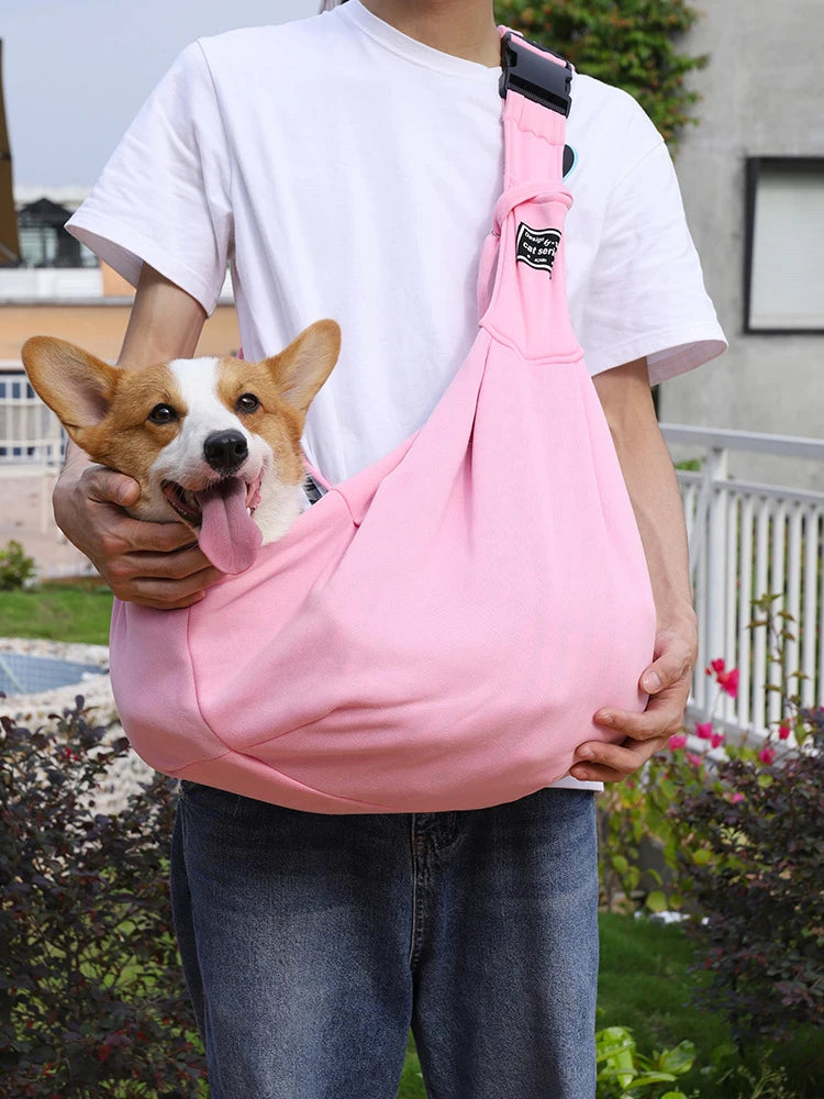 Pet Carrier Bag for Outdoor Travel: Adjustable Comfort Sling Handbag for Pets