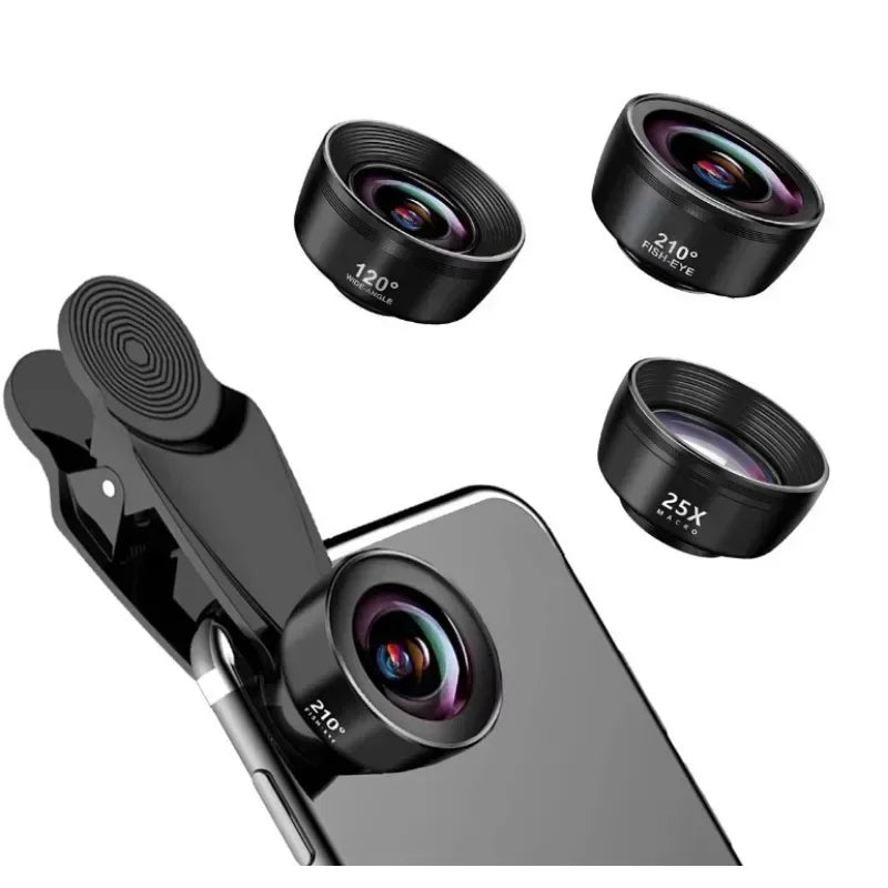 Clip-On Camera Lens Set for Mobile Phones