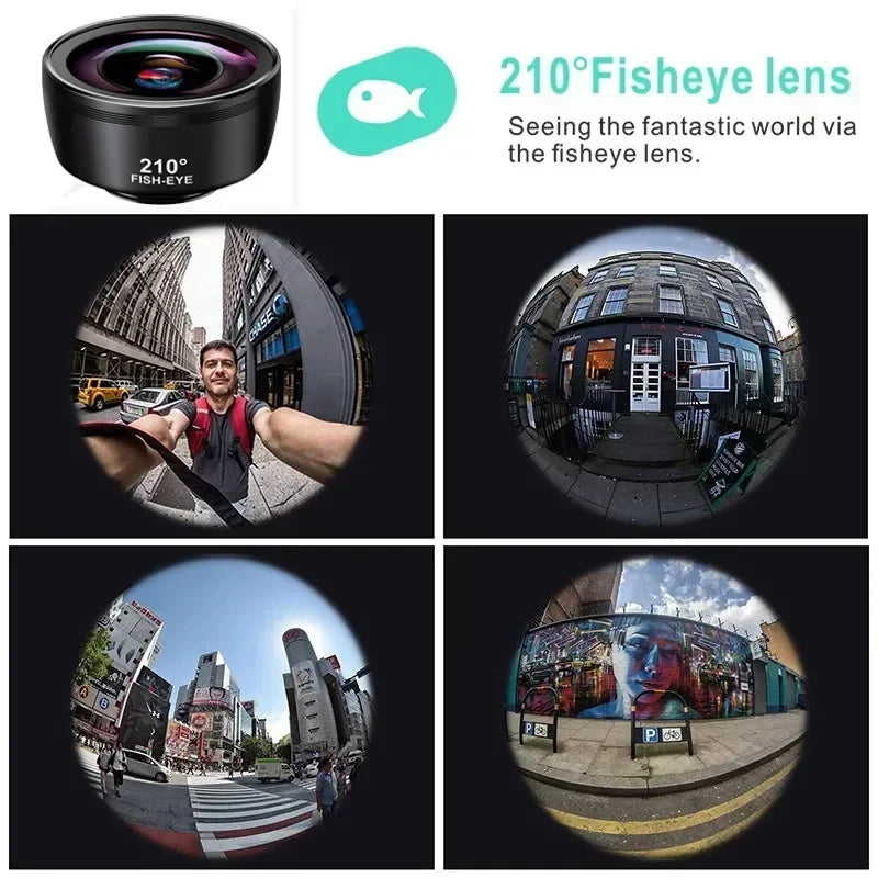 Clip-On Camera Lens Set for Mobile Phones