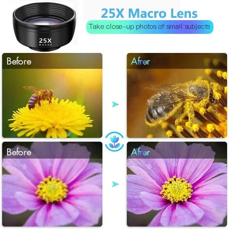 Clip-On Camera Lens Set for Mobile Phones