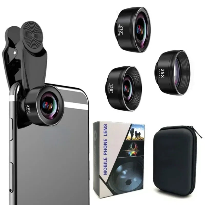 Clip-On Camera Lens Set for Mobile Phones