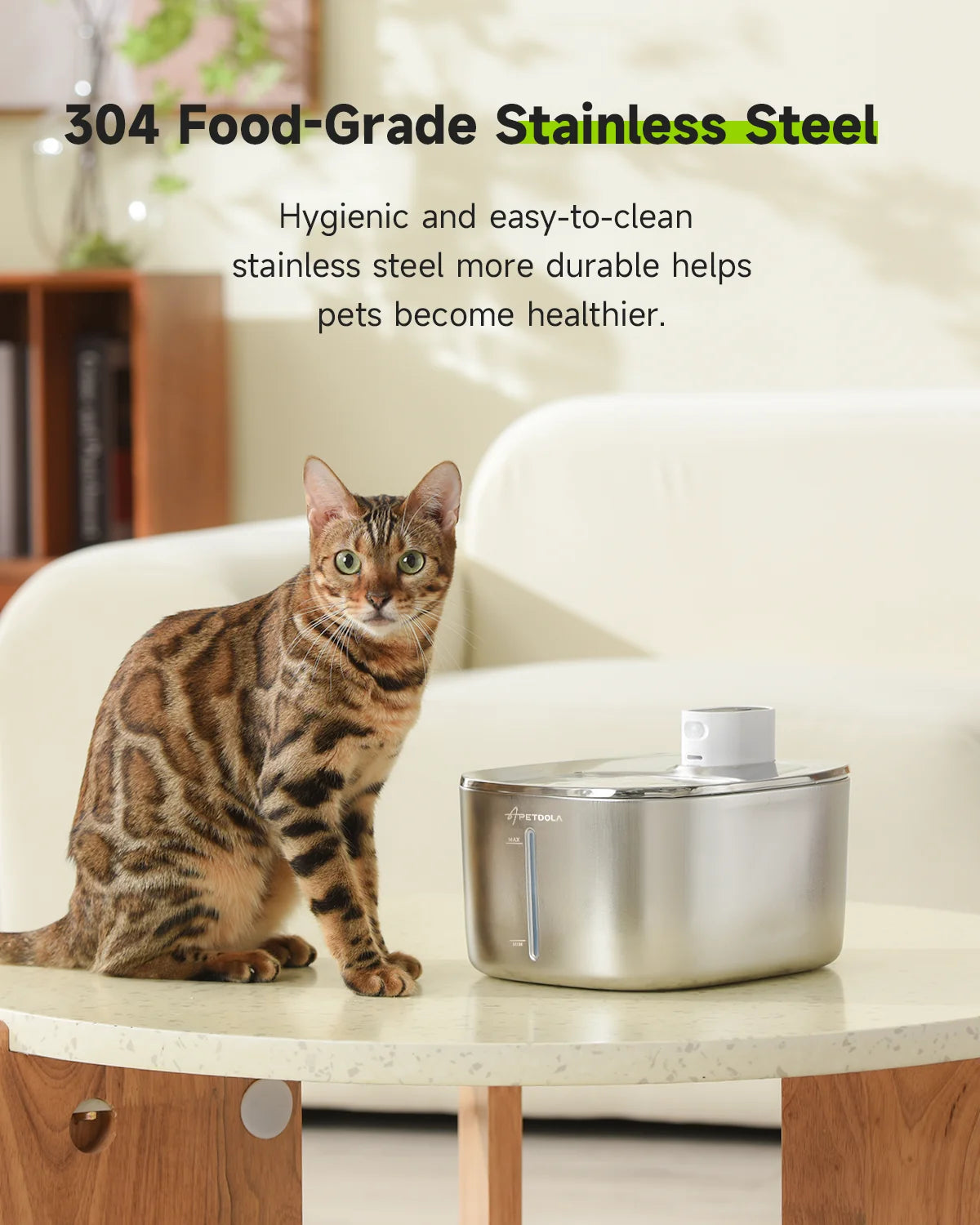 Wireless Cat Water Fountain 4L