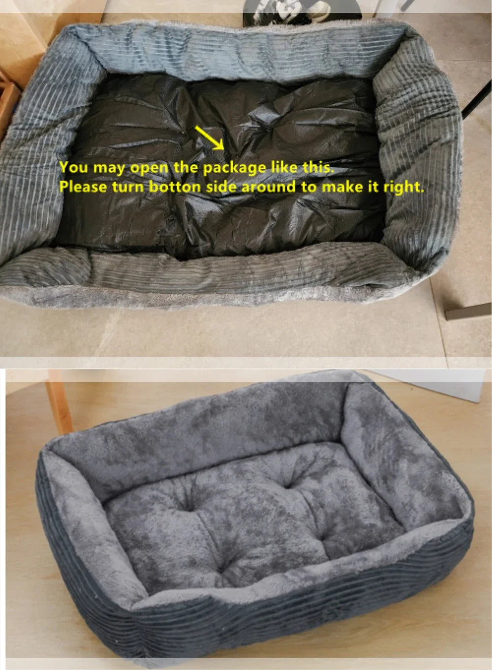 CozyPaws Waterproof Plush Cat & Dog Bed - Ultimate Comfort for Your Furry Friends